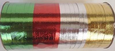 CHRISTMAS FOIL & HOLOGRAPHIC CURLING RIBBONS 3/16" X 240"  SELECT: Ribbon - Image 1 of 2