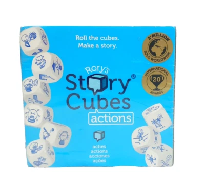 Rory's Story Cubes Actions Edition RSC02 Würfelspiel Blau NEU - Bild 1 von 2