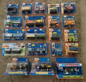 Authentic Wooden Thomas Train Lot of 20 New Packages!