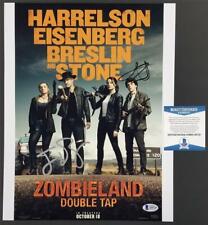 Jesse Eisenberg & Zoey Deutch signed Zombieland 11x14 Photo ~ Beckett BAS COA