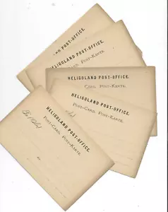 B553 Germany heligoland helgoland british forerunner ganzsache stationery ps - Picture 1 of 1
