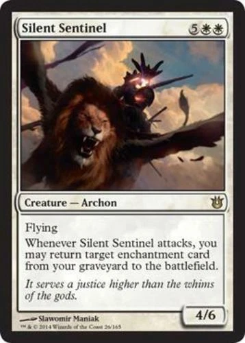 4x NM-Mint, English Foil Silent Sentinel - Foil Born of the Gods magicmtg - Image 1 of 1