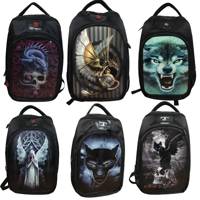 3D BACKPACK ANNE STOKES AGE OF DRAGONS GOTHIC FANTASY SCHOOL EVERYDAY TRAVEL