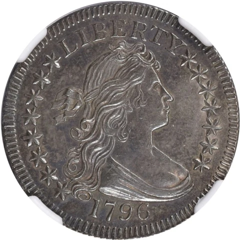 1796 25c Draped Bust Quarter NGC MS64 - One Year Type Small Eagle Cover