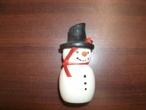 Wooden Snowman 3" Tall - Picture 1 of 2