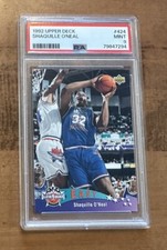 1992-93 Upper Deck Shaquille O'Neal ALL STAR RC #424 PSA 9 MINT HOF Rookie Card