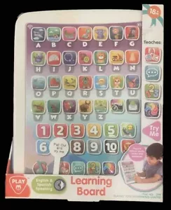 Playgo Toys Learning Board Tablet ABCs 1-10 Animals Kids Toddlers Age 18+ Months - Picture 1 of 2