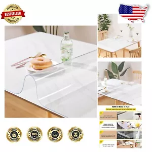 Custom 1.5mm Thick Crystal Clear Table Cover - 50x50 Waterproof Protector Mat - Picture 1 of 10