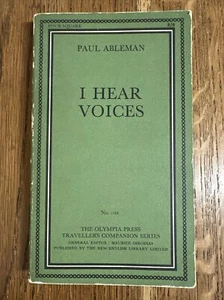 I Hear Voices by Paul Ableman 1966 Olympia Press PB 1st - Vintage - Imagen 1 de 9