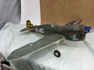RC Airplane War Plane, Electric Motor, Vintage. 30" Wingspan. - Picture 1 of 23