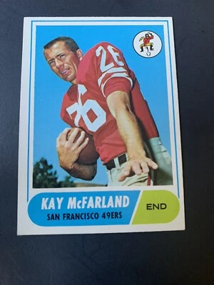 1968 Topps Football #113 Kay McFarland EX+ 49’ers Niners Colorado St Set Break - Image 1 of 2