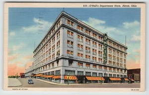 Postcard O' Neil's Department Store in Akron, OH. - Picture 1 of 2