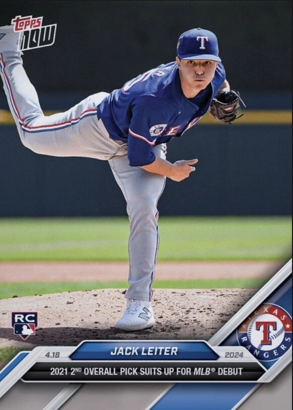 2024 Topps NOW RC 2021 2nd Overall Debut 4.18.24 JACK LEITER Digital - Image 1 of 1