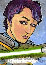 2022 Topps Star Wars MASTERWORK Sketch Card - SABINE WREN - Rich Hennemann