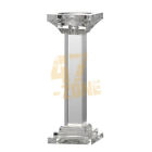 Leon Crystal Pillar Candle Holder Tall Clear Indoor Tabletop Home Decor