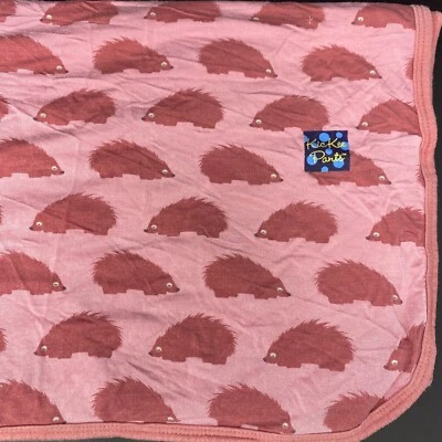 Pantalones KicKee Rosa Bebé Manta Bambú Elástico Envoltura LoveyHedgehogs Porcupines  Foto 1 de 4