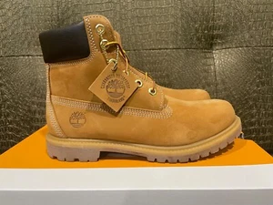 Timberland 6-INCH PREMIUM TB010361  Womens Wheat Nubuck Waterproof Boots NEW - Picture 1 of 6