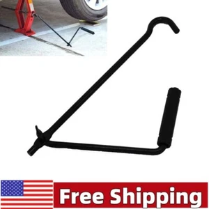 US Car Scissor Jack Crank Lever Handle Lift Rod Tire Wheel Lug Wrench Universal - Picture 1 of 13
