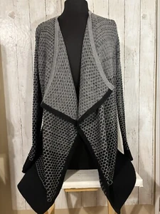 Banana Republic Gr. S Colorblock Wollmischung drapiert vorne offen Cardigan Pullover - Bild 1 von 10