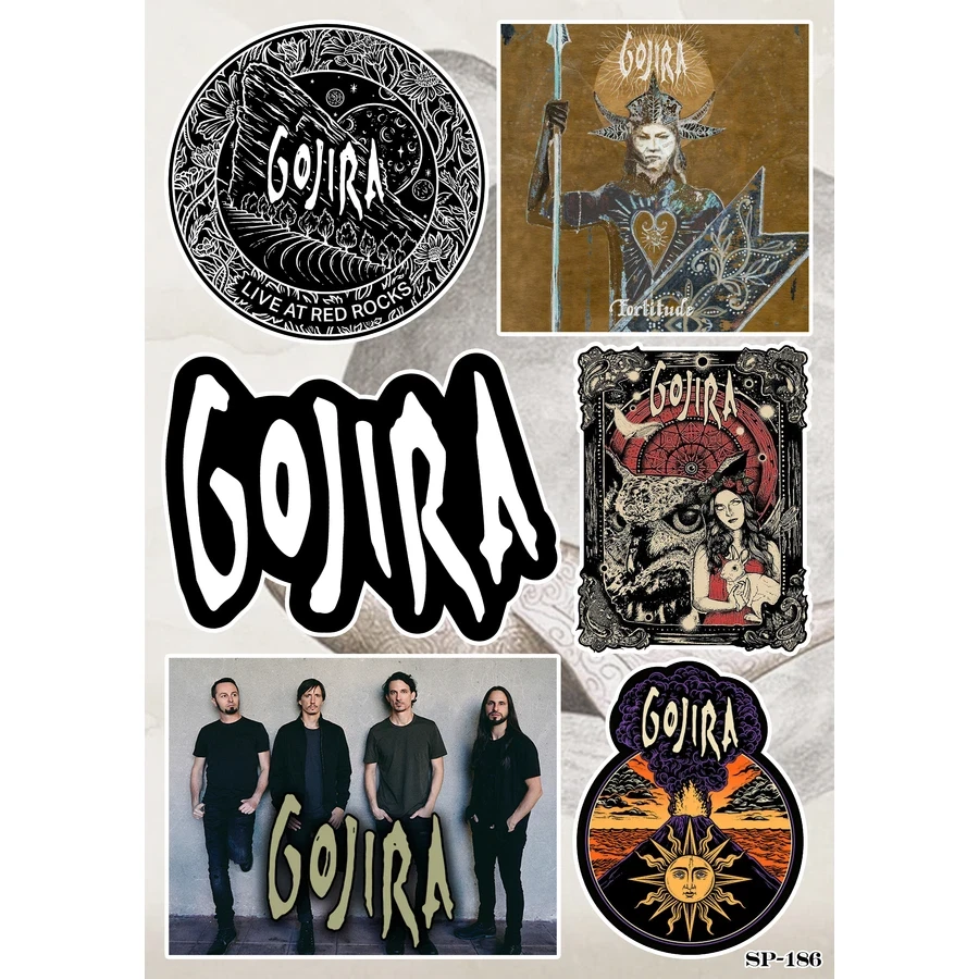 Paquete de pegatinas Gojira | Fortitude Heavy Death Progressive Groove Metal Band Logo Foto 1 de 1