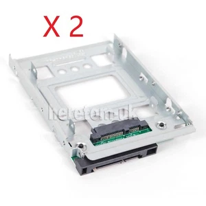2 PCS SAS/SATA/SSD 2,5" à 3,5" Adaptateur pour 3,5" HP ProLiant DL380p Caddy - Photo 1/9