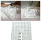 6Pcs Square Plate Quilting Ruler Multifunctional Patchwork Drawing Template