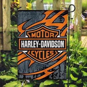 Harley-Davidson House Flag & Garden Flag – Motorcycle Decor for Home or Yard - Picture 1 of 2