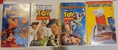 Walt disney home video vhs Lot Of 4 Toy Story 1&2 Hercules Stuart Little Foto 1 de 4