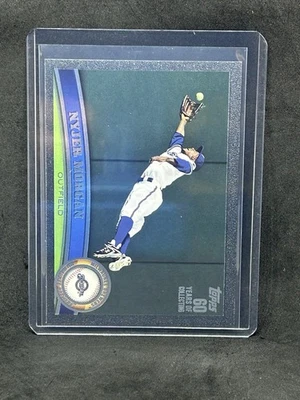 2011 Topps Series 1 Black Border Parallel Nyjer Morgan /60 #573 A7 - Image 1 of 2