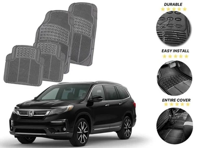 Alfombrillas de goma premium para todos los Honda Passport 4 piezas protector contra la intemperie Foto 1 de 4