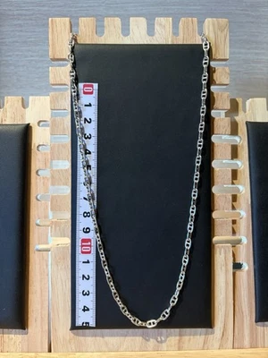 Collana Catena Collier Maglia Marina UNOAERRE 1AR Italy Argento 925 16GR 60CM - Immagine 1 di 4