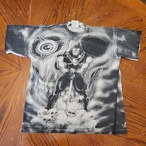 VTG 90s Executioner Skull Overload T-Shirt Mosquitohead California Solar Size M - Picture 1 of 9