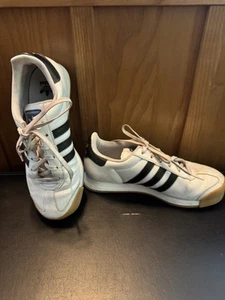 Adidas 4.5 Samoa Ortholite Cloud foam Women’s 6.5 White Black Classic - Picture 1 of 8