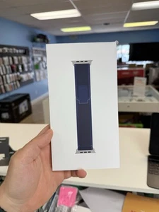 Apple Trail Loop 49mm M/L Natural  Titanium Finish Watch Ultra 2-Blue ORIGINAL - Picture 1 of 8