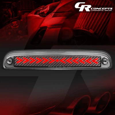 CHASING LED ARROW CARBON 3RD BRAKE LIGHT FOR 1993-2016 FORD F250-550 SUPER DUTY - Image 1 of 4