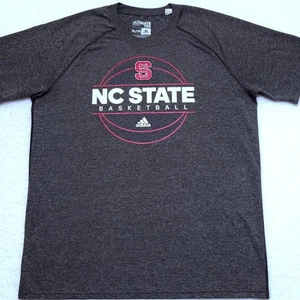 TEAM ISSUED Adidas Climalite NC State Wolfpack basketball gray t-shirt Men's XL - Picture 1 of 5