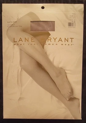 Pantimedias Lane Bryant Daysheer Bronceadas Talla C Puntera Reforzada Invisible Nuevas en Paquete Foto 1 de 4