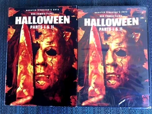 Rob Zombie's HALLOWEEN I & II 2007 & 2009 Unrated Director's Cuts (DVD) W/ Slip - Picture 1 of 2