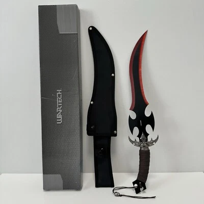 WarTech Fantasy Knife Red Blade Collectible Sword W/ Sheath And Box HWT43RD - Image 1 of 4