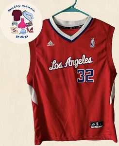 Los Angeles Clippers 32 Youth Adidas NBA Jersey Red/White/Blue Size L Pre-Owned - Picture 1 of 12