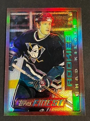 Box 3: 1995-96 Topps Finest REFRACTOR w/o peel Chad Kilger RC Ducks #81 - Image 1 of 2
