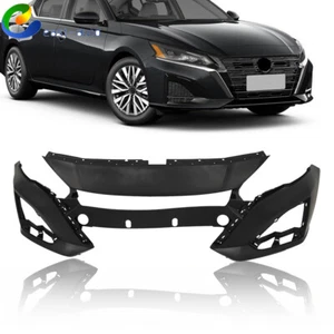 Primed Front Bumper Cover For 2023-2024 Nissan Altima 62022-9HF0H Black - Picture 1 of 15