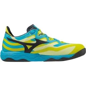 Mizuno Wave Medal Neo Table Tennis Shoes 2023 Yellow Blue 81GA232501 #173 - Picture 1 of 6
