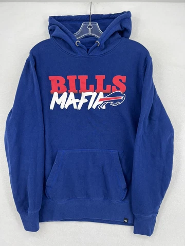 Buffalo Bills 47 Brand Bills Mafia Fleece Hoodie Sweatshirt - Size M - Blue Cover