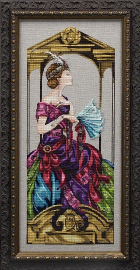 Mirabilia Cross Stitch MD99  Venetian Opulence semi kit, chart, linen, beads... - Image 1 of 1
