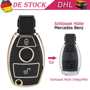 2 Tasten Auto Schlüssel Schutz Hülle für Mercedes Benz A B C E S Klasse CLK ML - Bild 1 von 13