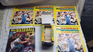Lot of 5 1981 Topps Baseball Sticker Albums 3 new 2 used inc 500+ stickers read - Picture 1 of 19