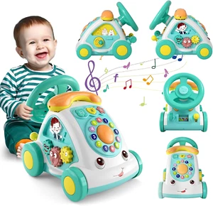 Musical Phone Car Crawling Toy for 1 Year Old Boy|Sensory Toys for Toddler 1-3|E - Picture 1 of 7