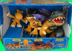 BANDAI DIGIMON ADVENTURE Nuimon DX Agumon Evolution Set Stuffed Toy Vintage New - Picture 1 of 17
