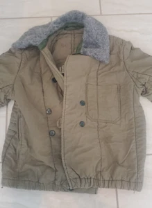 Genuine Hungarian army military jacket coat M65 fur collar Warm winter parka - Picture 1 of 11